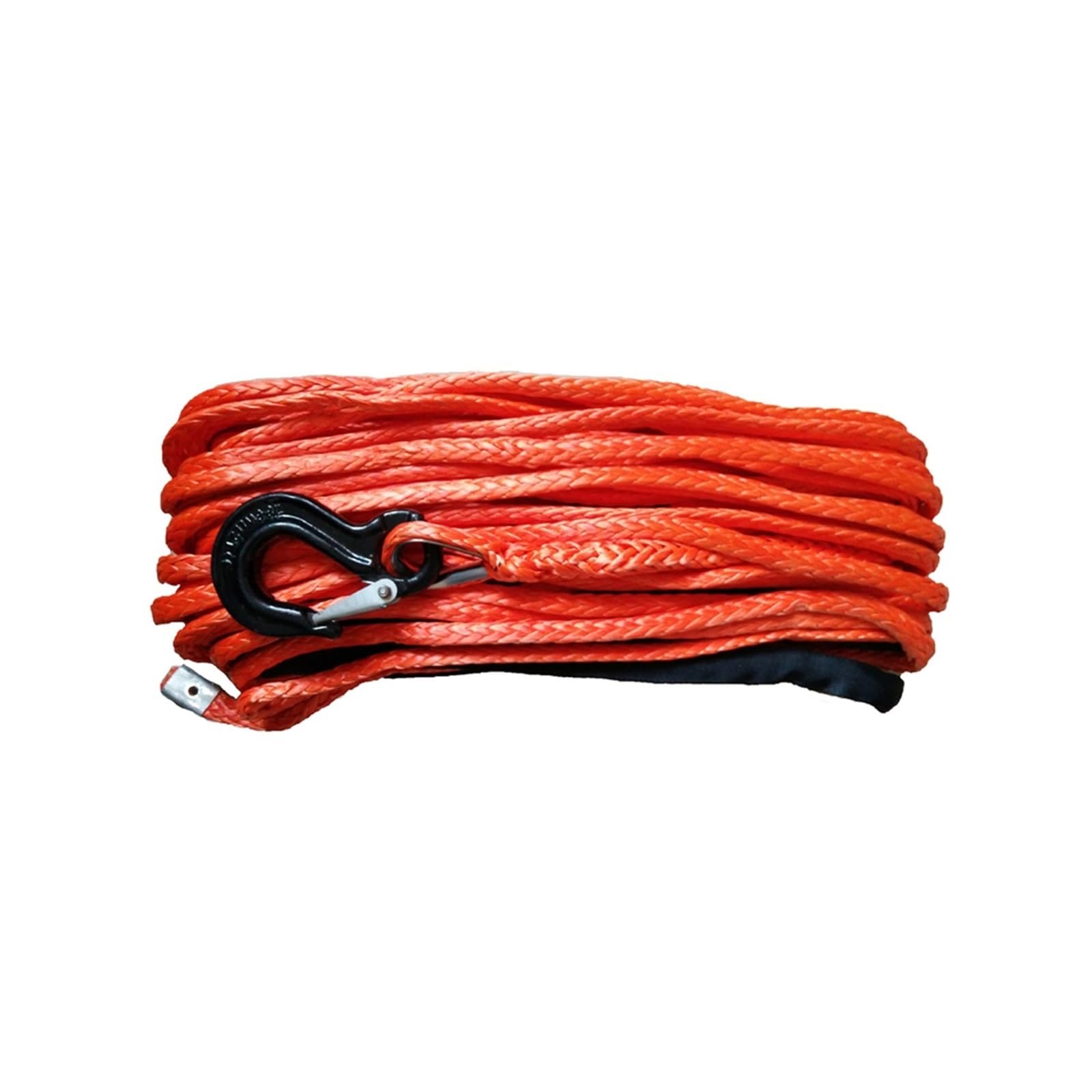 14 mm x 40 m UHMWPE-Seil, Synthetisches Windenseil, Synthetisches Windenseil, Kabelseil for 4x4/ATV/UTV/SUV/Offroad-Bergung(Orange) von BASSFLY