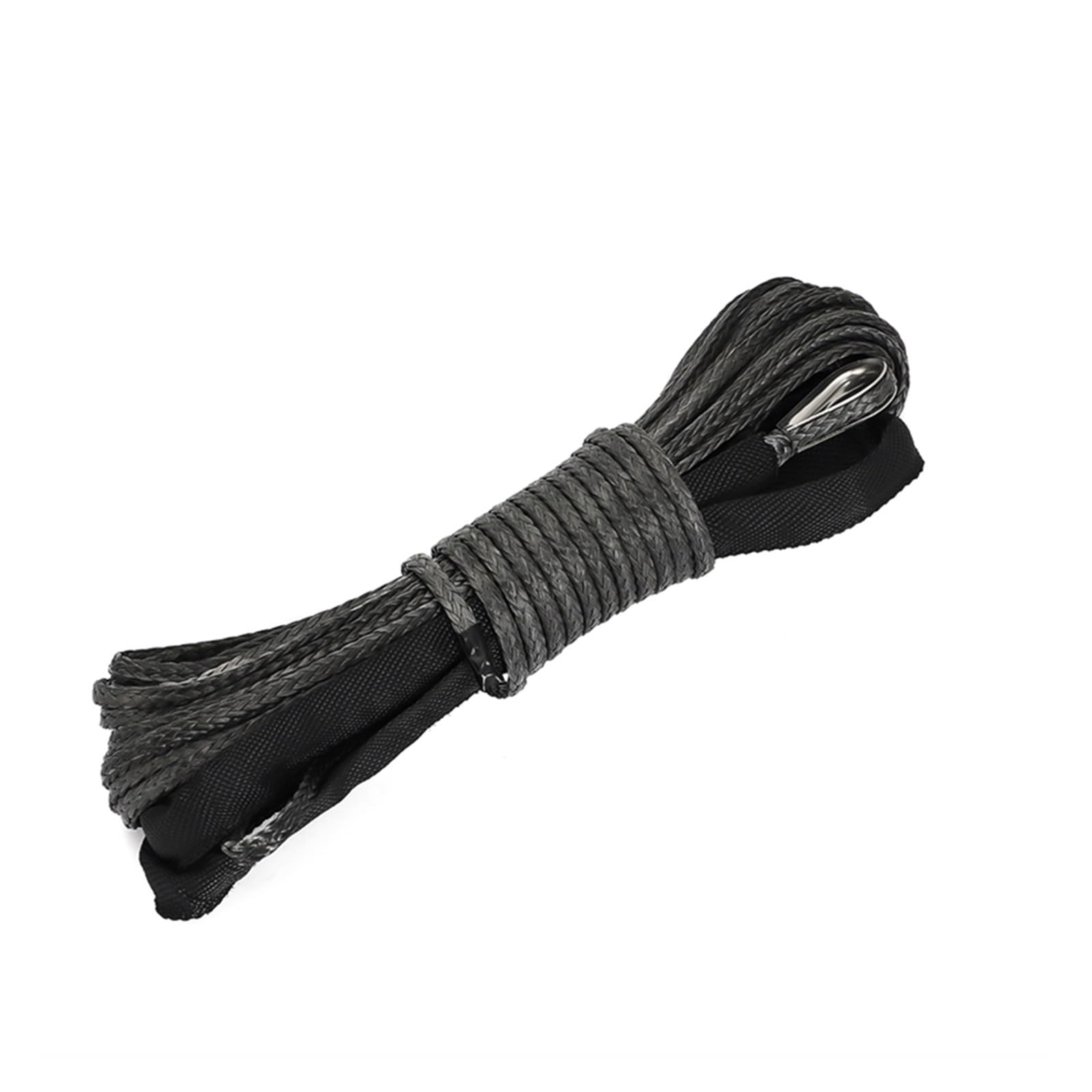 15M 10000LBS Synthetisches Windenseil, Leitungswiederherstellungskabel for Off-Road-Allradfahrzeuge, ATV, UTV, LKW, Boot, SUV, Synthetisches Windenschleppseil(15M Rope) von BASSFLY