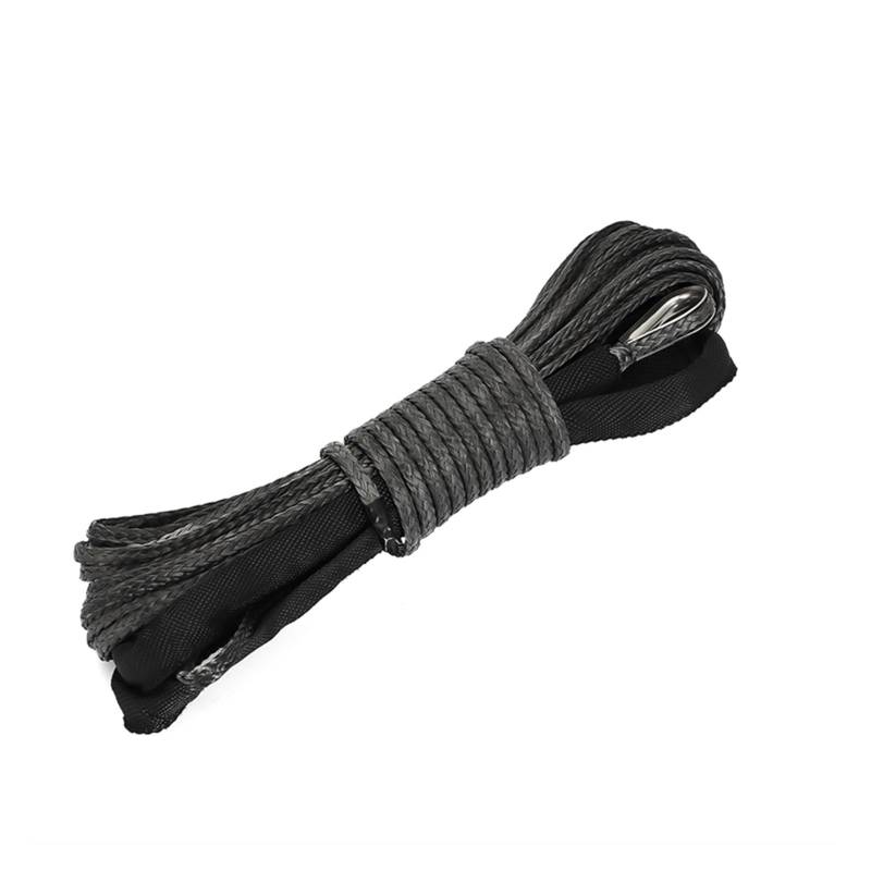 15M 10000LBS Synthetisches Windenseil, Leitungswiederherstellungskabel for Off-Road-Allradfahrzeuge, ATV, UTV, LKW, Boot, SUV, Synthetisches Windenschleppseil(15M Rope) von BASSFLY