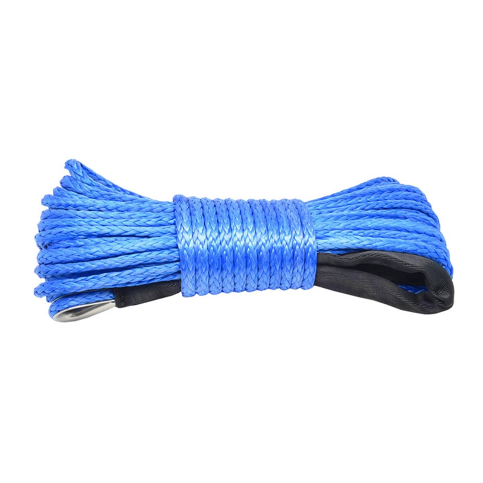 15m Windenkabel, Kabel Abschleppwagen Abschleppgurt Anhängerseil mit Haken for ATV Off Road Zubehör 7700lbs 3,5T(Blue) von BASSFLY