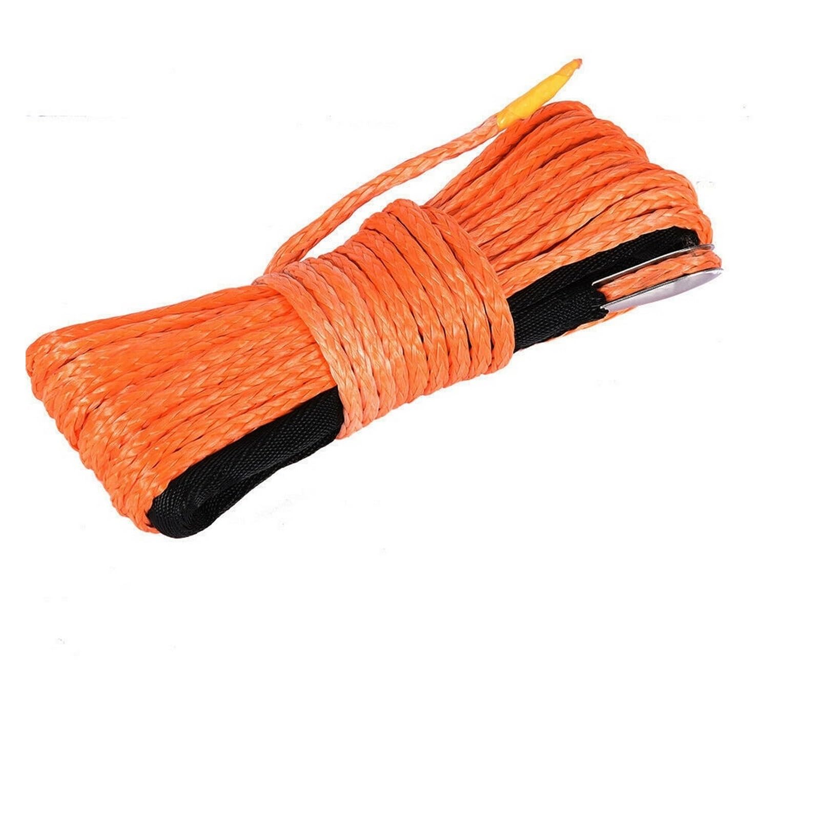 15m Windenkabel Kabel Abschleppwagen Abschleppgurt Anhängerseil mit Haken for ATV Off Road Zubehör 7700lbs 3,5T(Orange) von BASSFLY