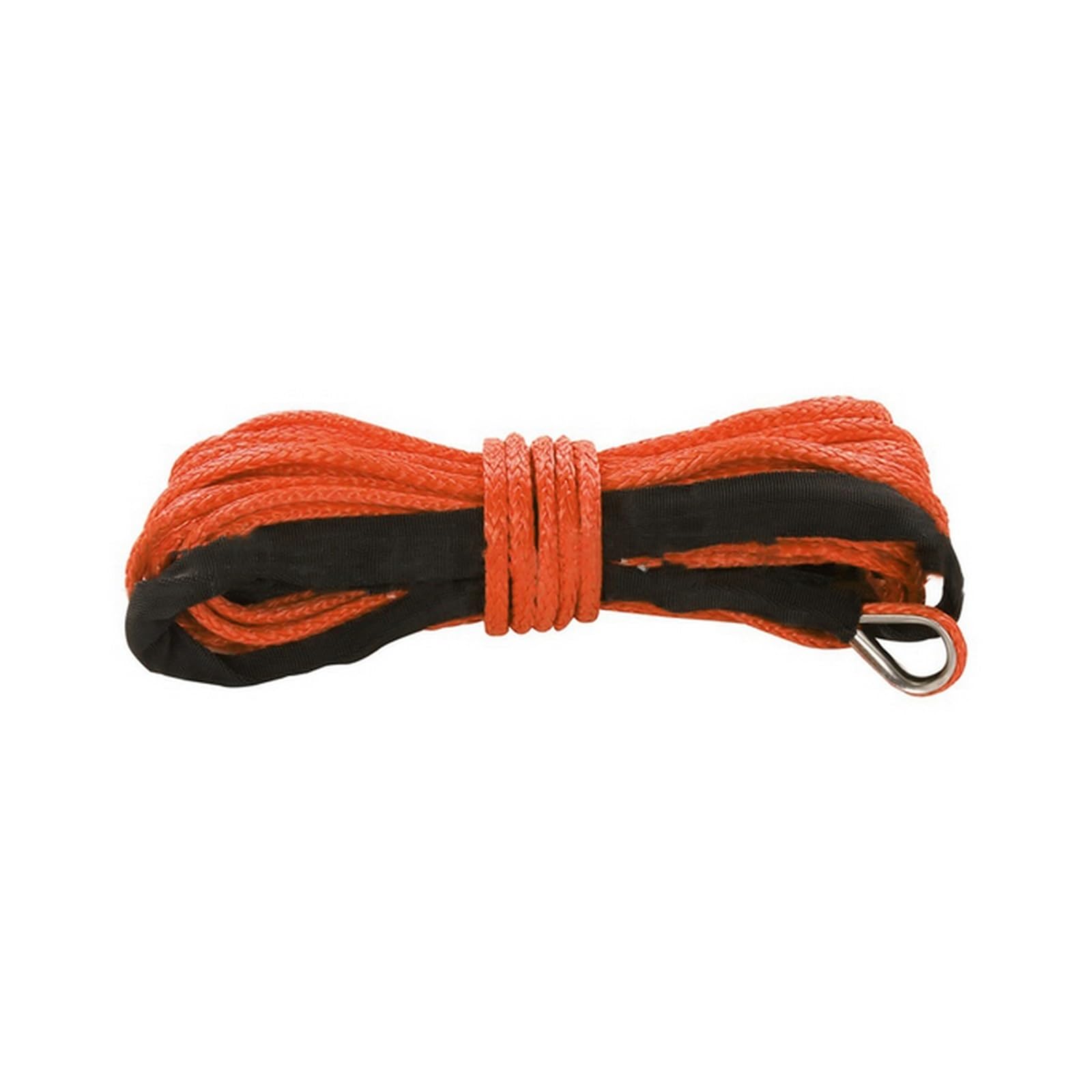 15m Windenkabel Kabel Abschleppwagen Abschleppgurt Anhängerseil mit Haken for ATV Off Road Zubehör 7700lbs 3,5T(Orange) von BASSFLY