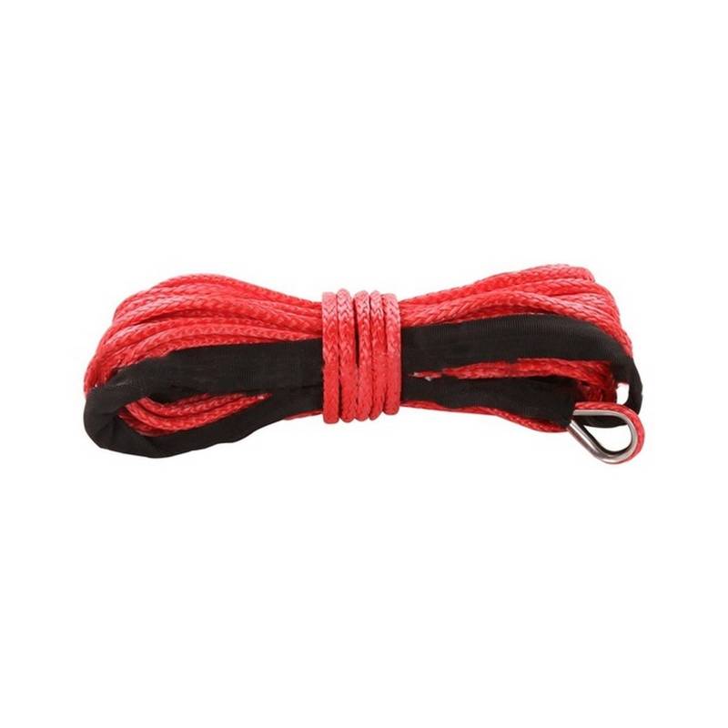 15m Windenkabel Kabel Abschleppwagen Abschleppgurt Anhängerseil mit Haken for ATV Off Road Zubehör 7700lbs 3,5T(Rood) von BASSFLY