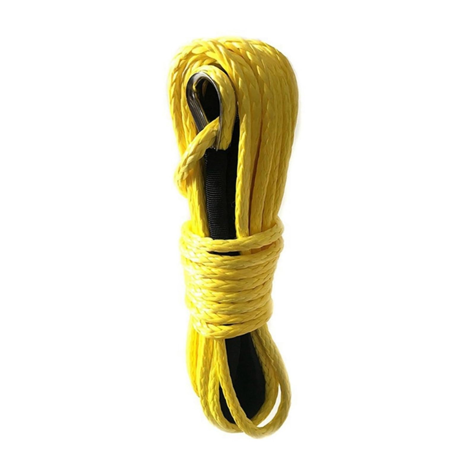 15m Windenkabel Kabel Abschleppwagen Abschleppgurt Anhängerseil mit Haken for ATV Off Road Zubehör 7700lbs 3,5T(Yellow) von BASSFLY