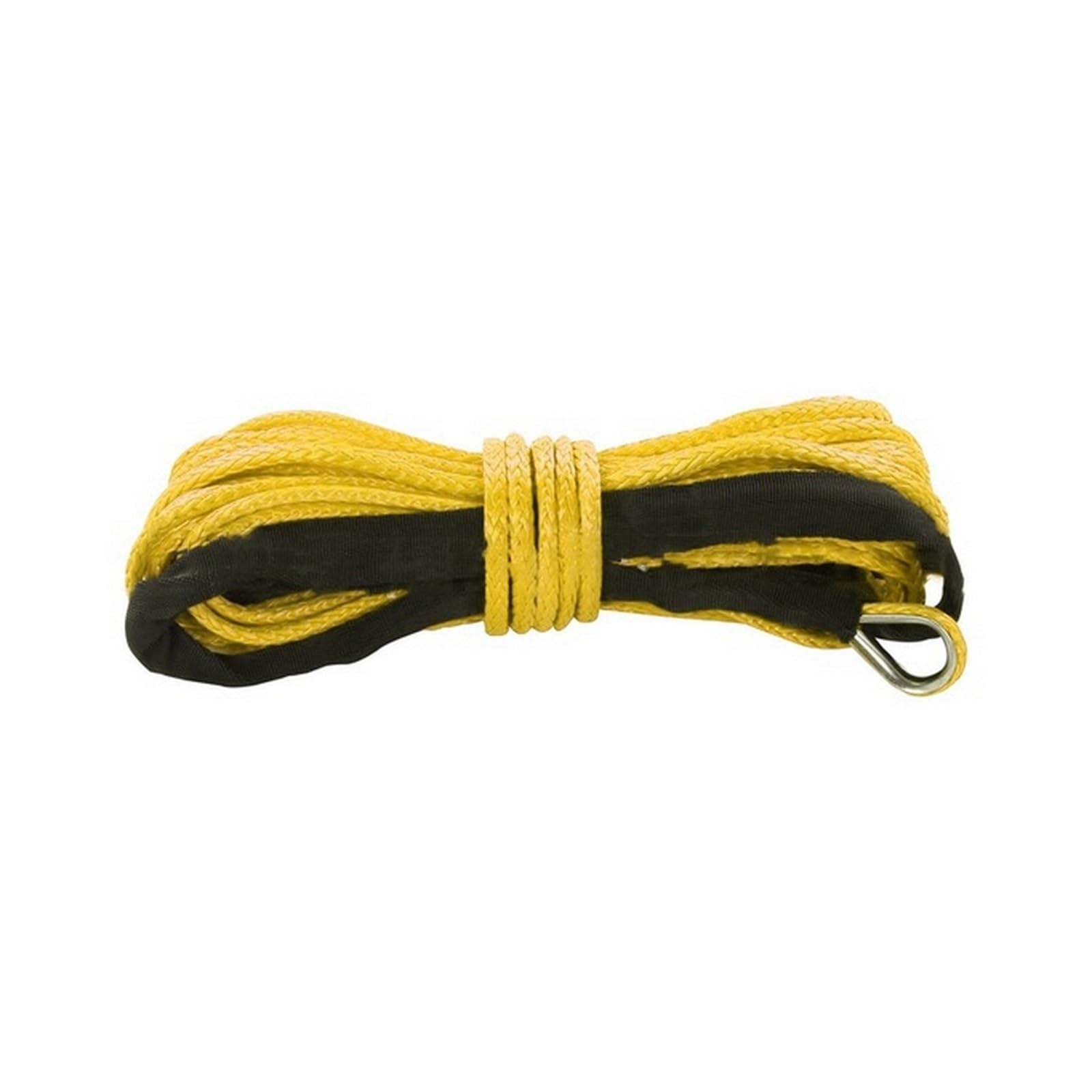 15m Windenkabel Kabel Abschleppwagen Abschleppgurt Anhängerseil mit Haken for ATV Off Road Zubehör 7700lbs 3,5T(Yellow) von BASSFLY