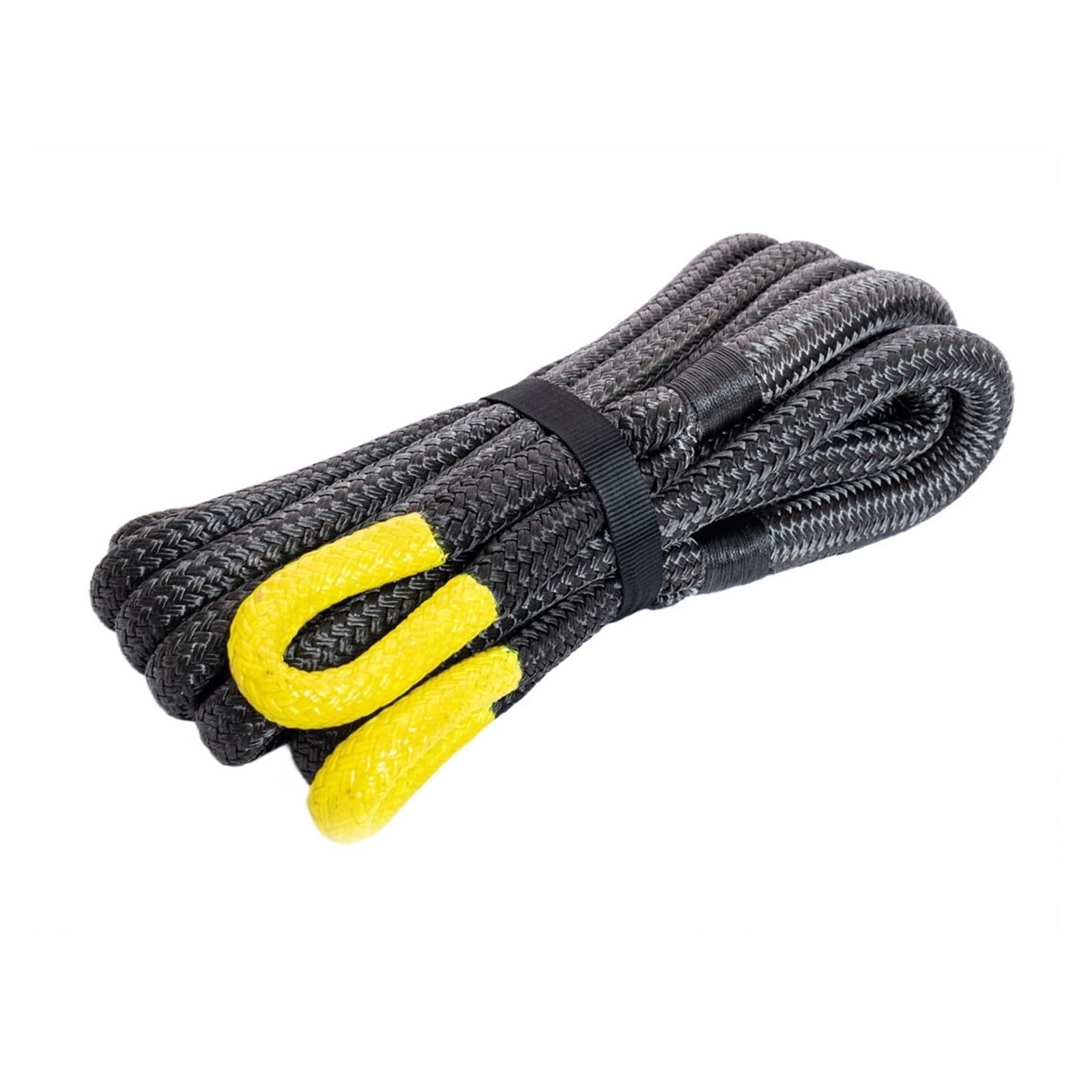 22 mm x 6 m Bergungs-Abschleppseil, 12.000 kg Bruchfestigkeit, kinetisches Nylon-Bergungsseil for ATV, UTV, LKW(Noir) von BASSFLY