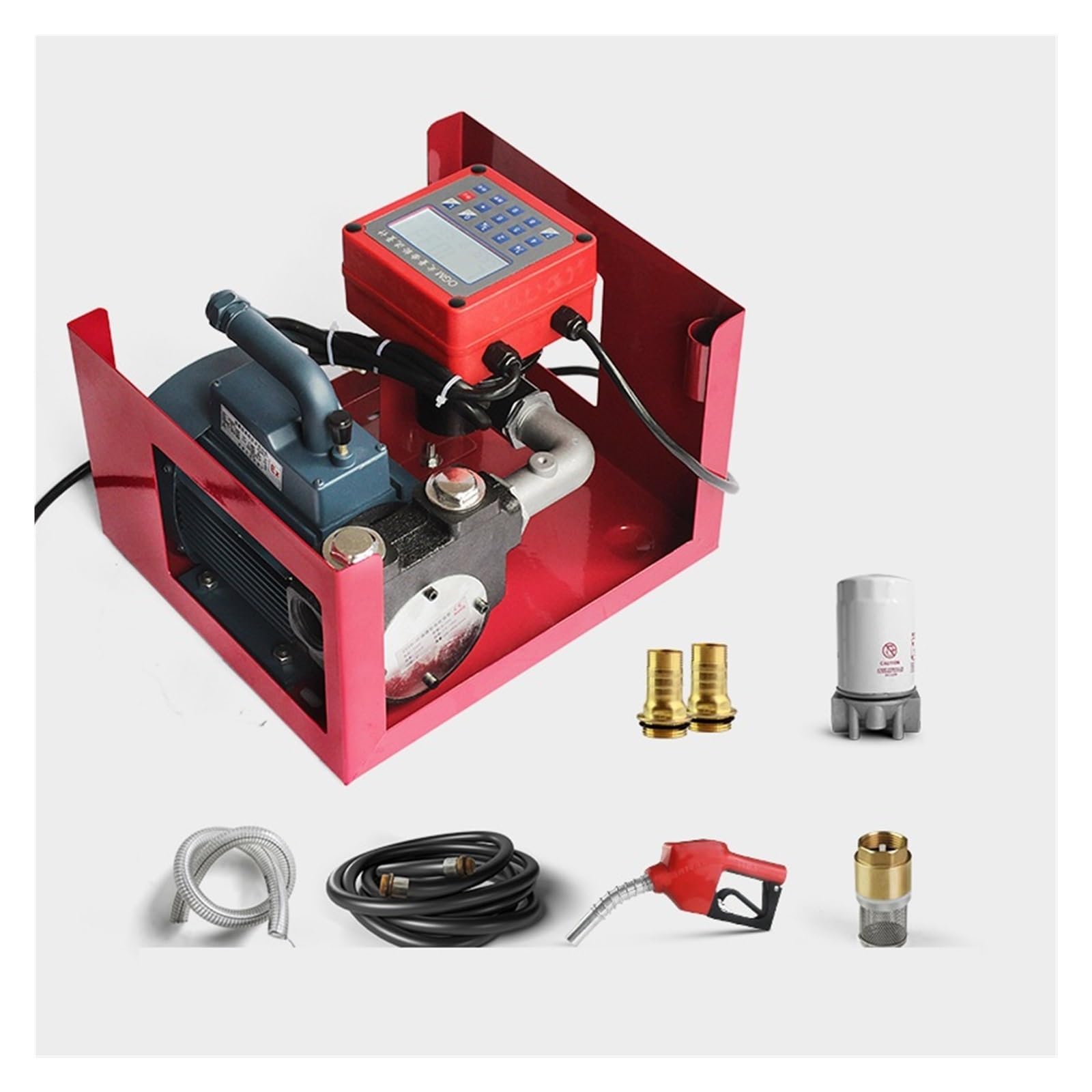 220 24V12V Kleiner Kraftstoffspender mit elektronischer Dosierung, explosionsgeschützte Pumpe, Benzin-, und Methanol-Kraftstoffpumpe mit großem Durchfluss für Diesel-Kerosin-Transformatoröl(220V) von BASSFLY