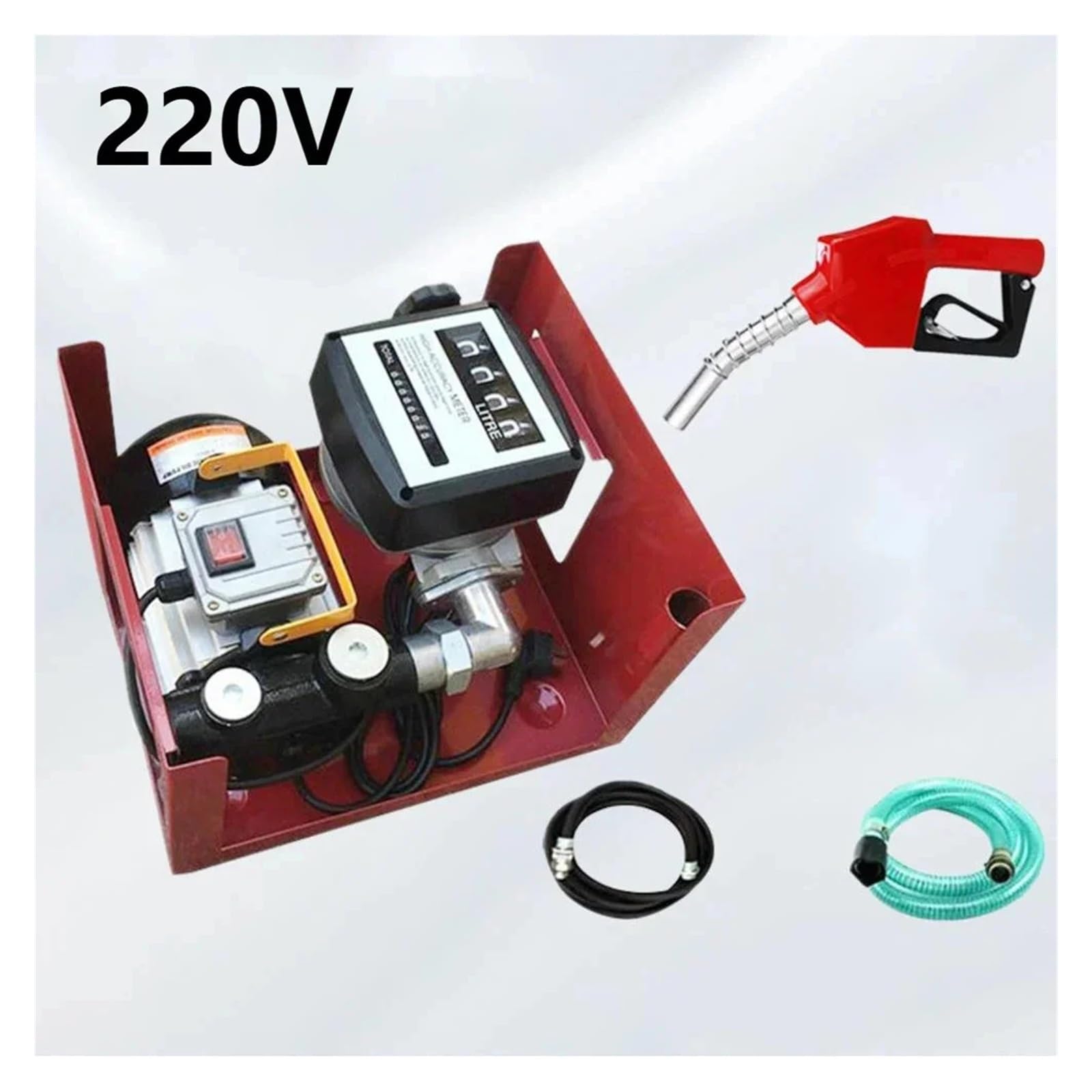 220 550W 60LPM 25mm -Transferpumpen-Kit, AC-Kombi-Kraftstoffpumpe, kleiner Kraftstoffspender mit mechanischer Ölanzeige für Diesel-Kerosin-Transformatoröl 220 550W 60LPM 25mm -Transferpumpen-Kit, AC-Kombi-Kraftstoffpumpe, kleiner Kraftstoffspender mit mechanischer Ölanzeige für Diesel-Kerosin-Transformatoröl von BASSFLY
