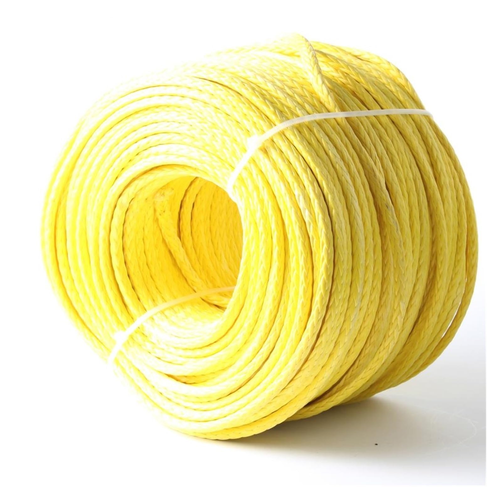 28.000 lbs Synthetisches Windenseil, 12 mm x 100 m, Synthetisches UHMWPE-Windenseil(Yelloe) von BASSFLY