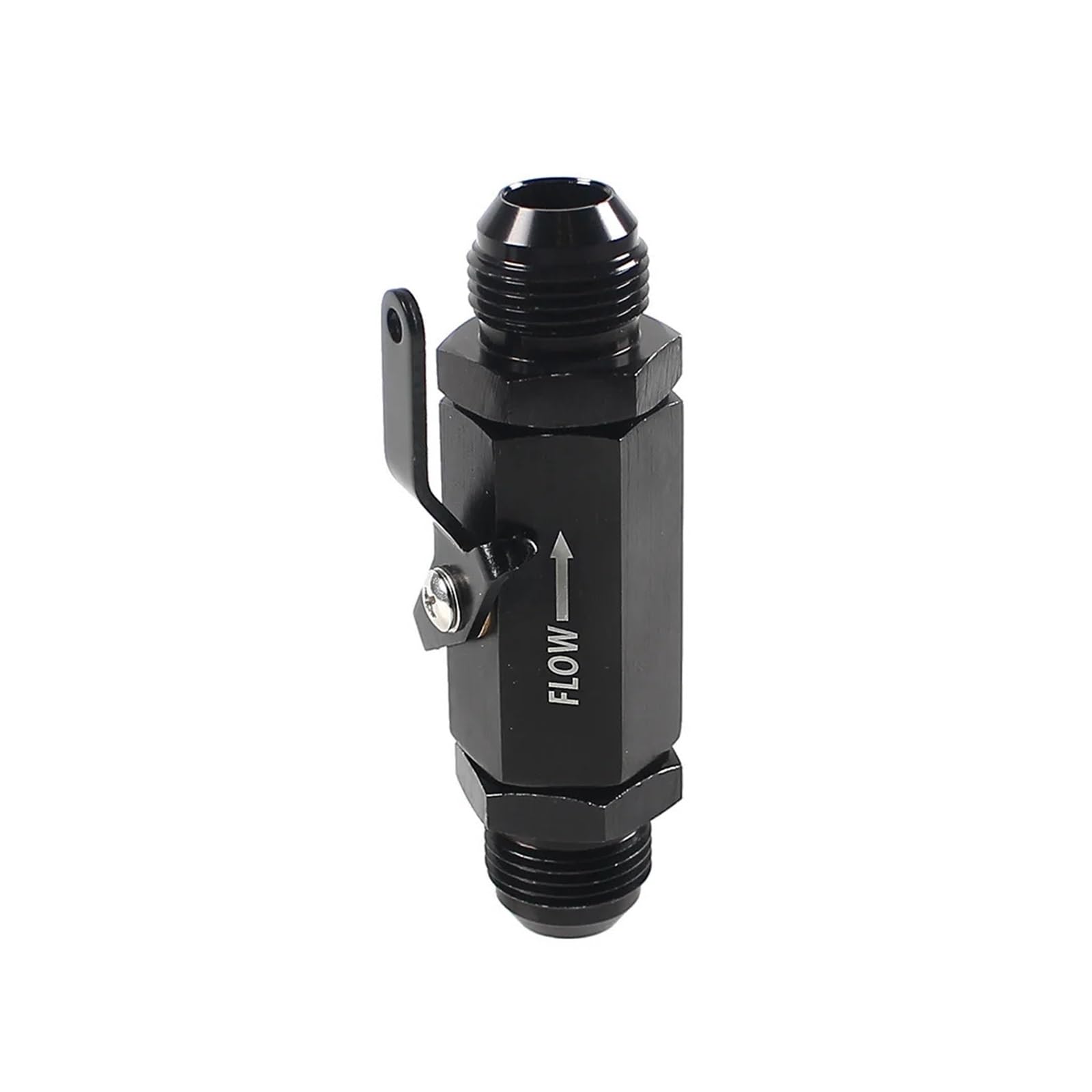 2PC Auto AN6 Inline-Kraftstoffabsperrventil abschneiden, ausschalten mit Kabelhebel 6AN Aluminium schwarz für Diesel-Kerosin-Transformatoröl 2PC Auto AN6 Inline-Kraftstoffabsperrventil abschneiden, ausschalten mit Kabelhebel 6AN Aluminium schwarz für Diesel-Kerosin-Transformatoröl von BASSFLY
