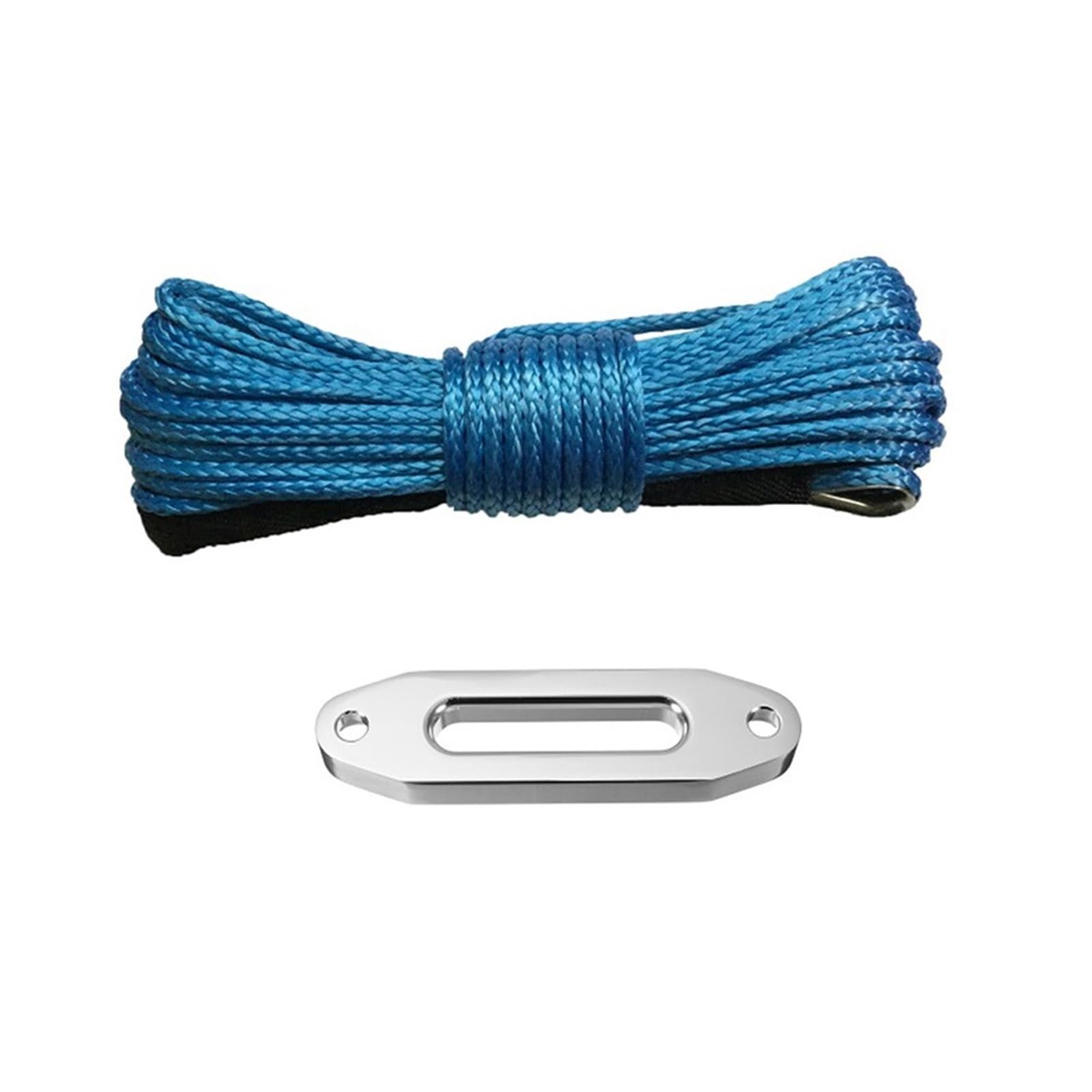6 mm x 15 m und 4000 lbs Seilführung aus synthetischem ATV/UTV-Windenseil for Traktorschlepper(Blue) von BASSFLY