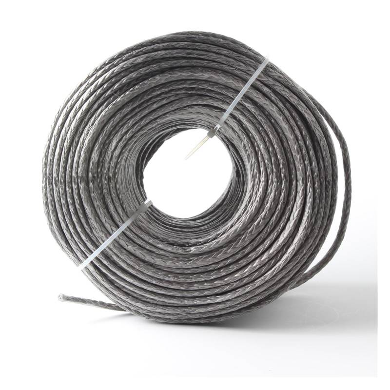 7 mm 20 m UHMWPE-Hohlgeflecht-Bootsankerseil(Grey 20m) von BASSFLY