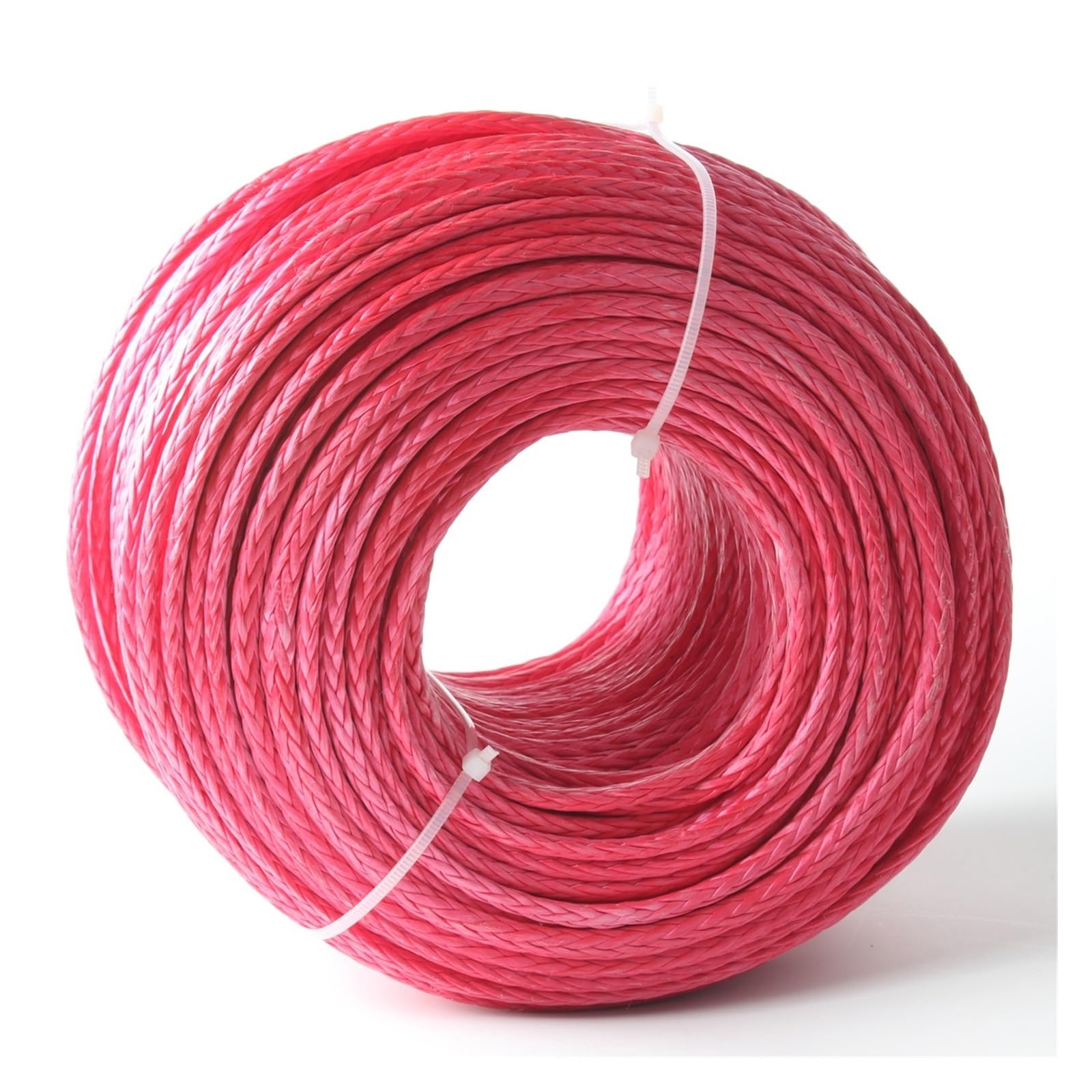 7 mm 20 m UHMWPE-Hohlgeflecht-Bootsankerseil(Red 20m) von BASSFLY