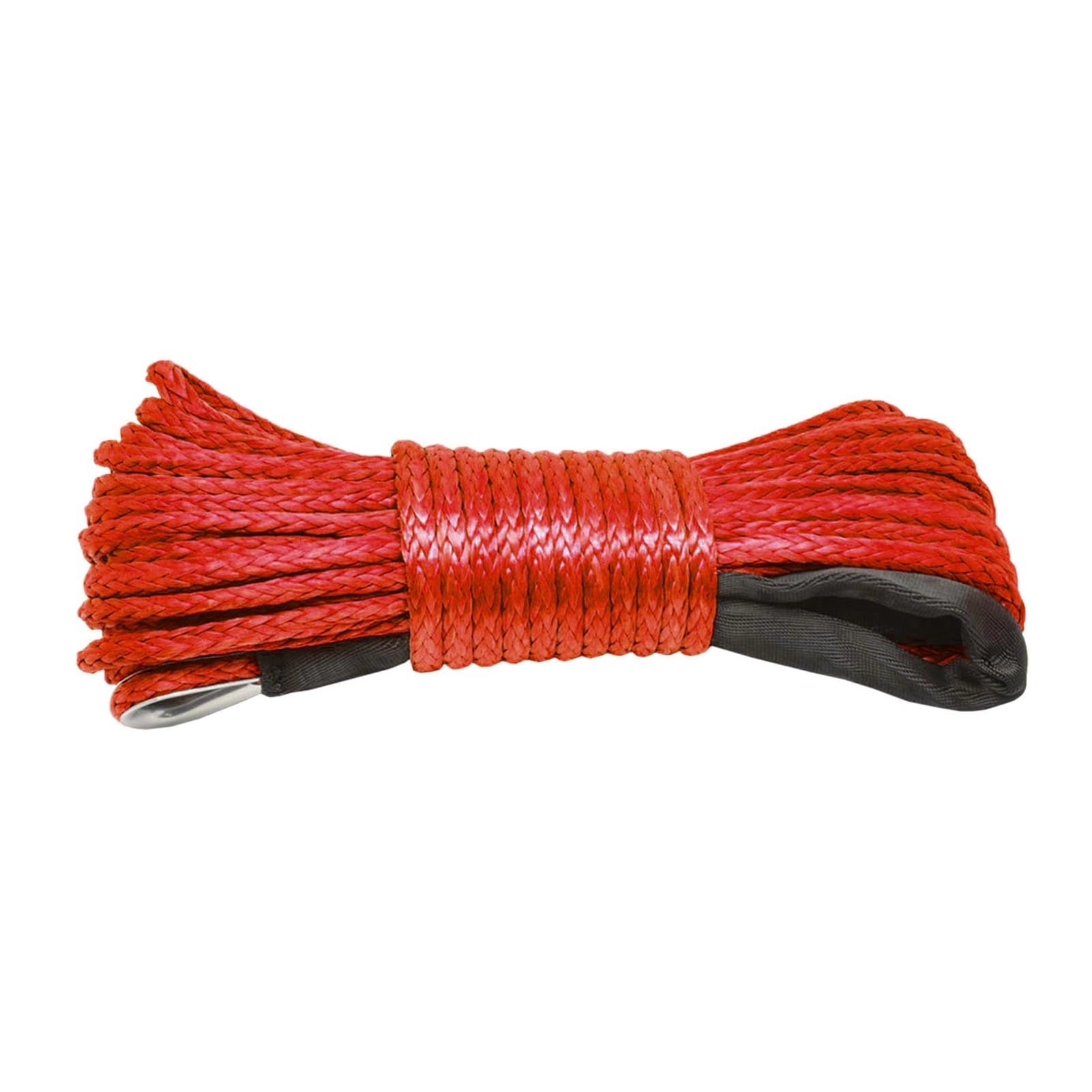 7700LBs Windenseil-Kabelseil, Winden-Abschlepphaken-Stopper-Gummi for ATV-SUV-UTV-LKW-Offroad-Zubehör(Rood) von BASSFLY