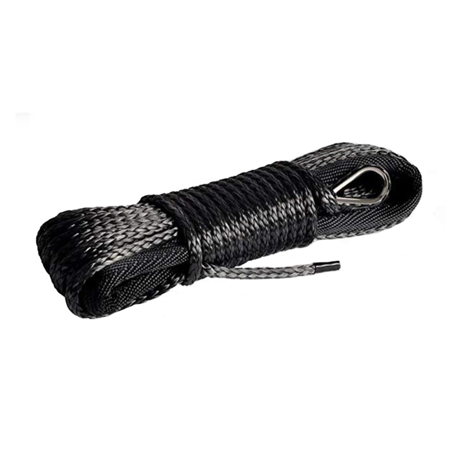 8 mm x 12 m Synthetisches Windenseil/Seil UHMWPE-Kabel mit Mantel for 4x4 4wd ATV Utv SUV Offroad(Grey) von BASSFLY