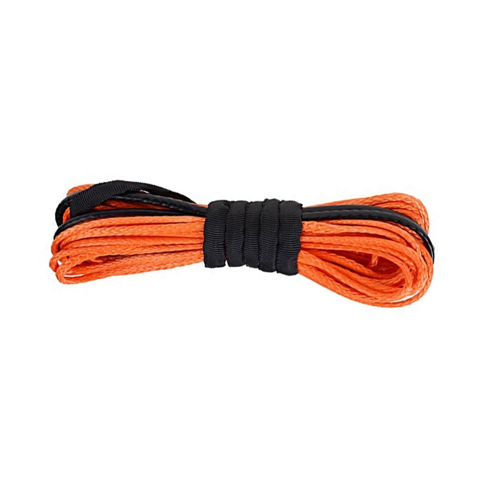 9 mm x 30 m blaues Synthetisches Windenleinen-Kabelseil 17000 LBs mit Mantel (ATV UTV 4X4 4WD Offroad)(Orange) von BASSFLY
