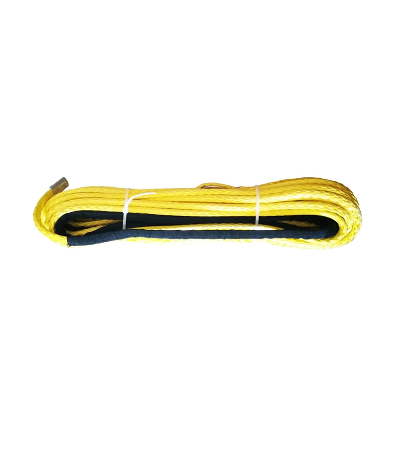 ATV-Windenseil, 10 mm x 30 m, Synthetisches Auto-Abschleppseil, Bergungskabel, Off-Road, 4 x 4(Yellow) von BASSFLY