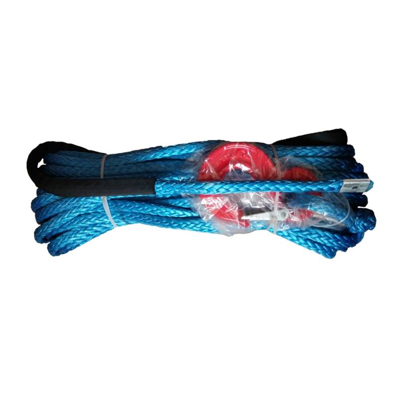 ATV-Windenseil, 10 mm x 30 m, blau, Bergungs-Festmacherkabel, Draht, Synthetisches Windenseil mit Haken(Blue) von BASSFLY