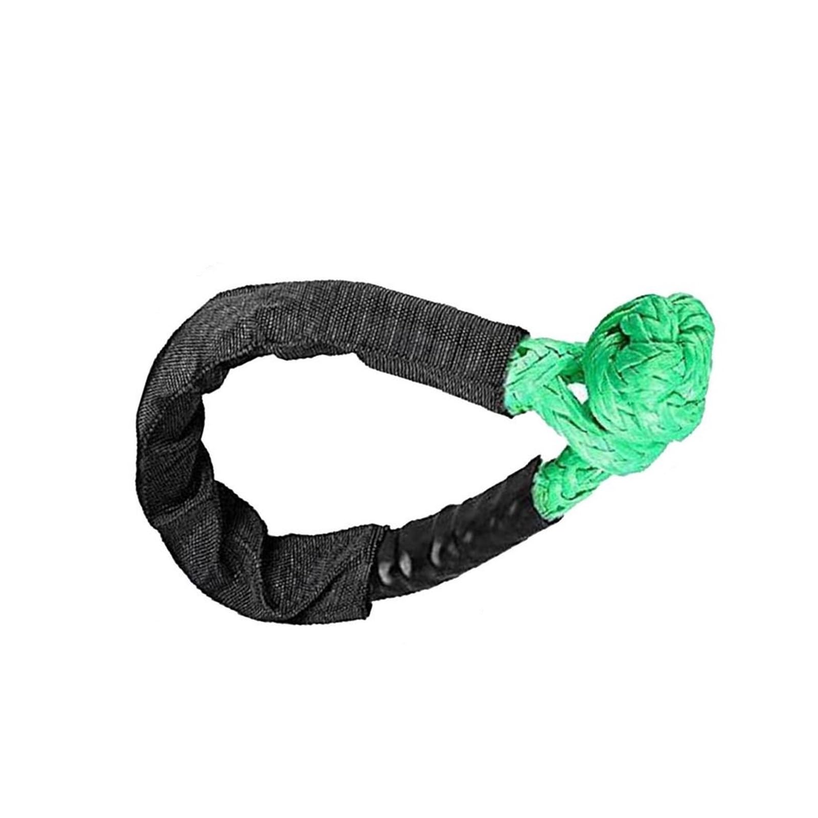 Abschleppseil mit weichem Schäkel, weichem Schäkel, Synthetisches Bergungsseil for die Straße, 38.000 Pfund, Synthetisches weiches Schäkelseil mit zusätzlichen Ärmeln for SUV(Green) von BASSFLY