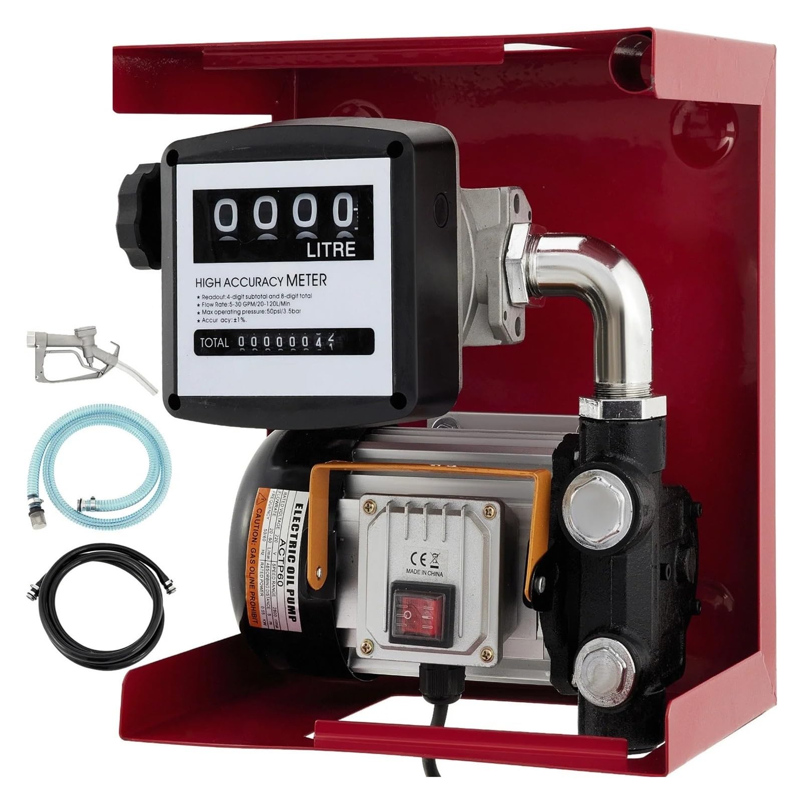 Selbstansaunde Transferpumpe for elektrischen Kraftstoff, 550 W, Transferpumpe, 60 l/min, Kraftstoffpumpen-Abgabeset, Bioöl, Kerosin für Diesel-Kerosin-Transformatoröl Selbstansaunde Transferpumpe for elektrischen Kraftstoff, 550 W, Transferpumpe, 60 l/min, Kraftstoffpumpen-Abgabeset, Bioöl, Kerosin für Diesel-Kerosin-Transformatoröl von BASSFLY
