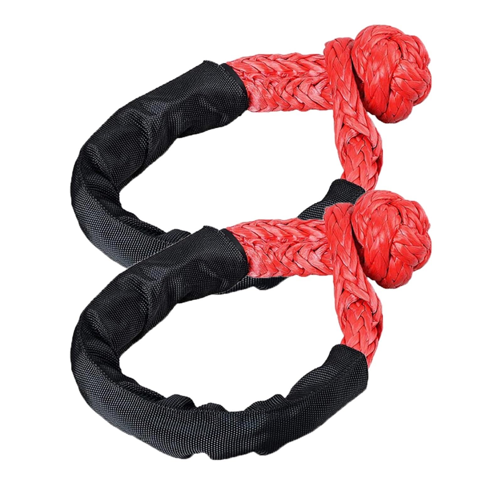 Weiche Schäkel 4x4 Bergung Off Road Winde Seil Synthetische Dynamische Kabel Heavy Duty Schäkel Auto Abschleppgurt Anhänger Zubehör ATV(2pcs) von BASSFLY