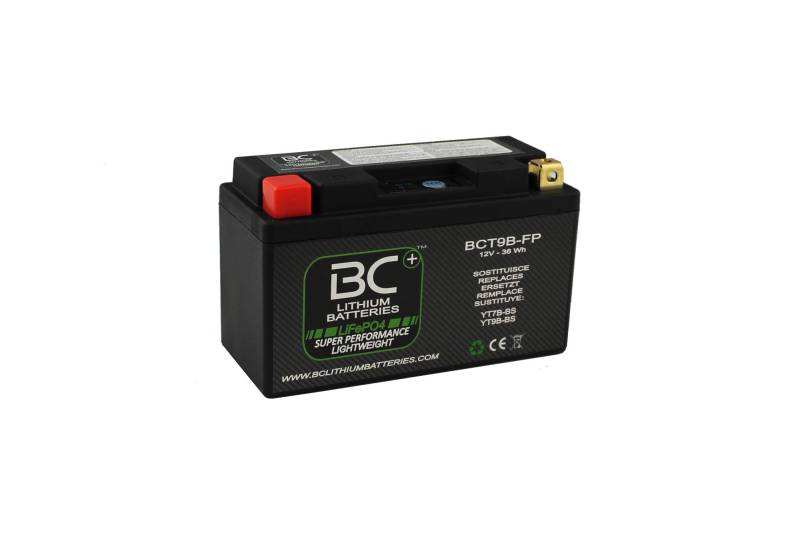 BC Lithiumbatterien BCT9B-FP LiFePO4 Lithium Motorradbatterie von BATTERY CONTROLLER
