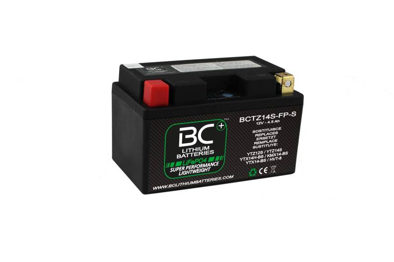 BC Lithiumbatterien BCTZ14S-FP-S LiFePO4 Lithium Motorradbatterie von BATTERY CONTROLLER