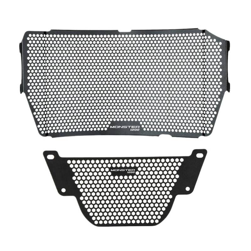Für Monster 1200 1200 S/R 1200S 1200R 2013-2023 2016 2017 2018 2019 2020 Kühlergrill Schutz Abdeckung Ölkühler Schutz Kühlerschutzgitter von BAXPEVM