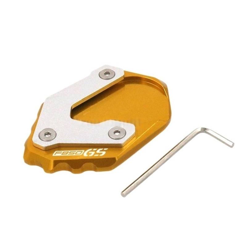 Kickstand Erweiterungsplatte Für F750GS F850GS R1250GS F750 F850 R1250 GS 2018 2019 2020 2021 2022 CNC Ständer Fuß Seitenständer Verlängerungspolster Stützplatte von BAXPEVM