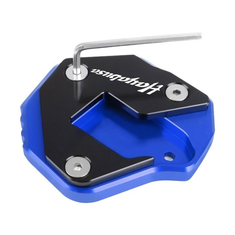 Kickstand Erweiterungsplatte Für Hayabusa GSX-R 1300 GSX-R GSX1300R 2007-2019 2020 2021 Ständer Fuß Seitenständer Verlängerungspolster Unterstützung Vergrößern Platte von BAXPEVM