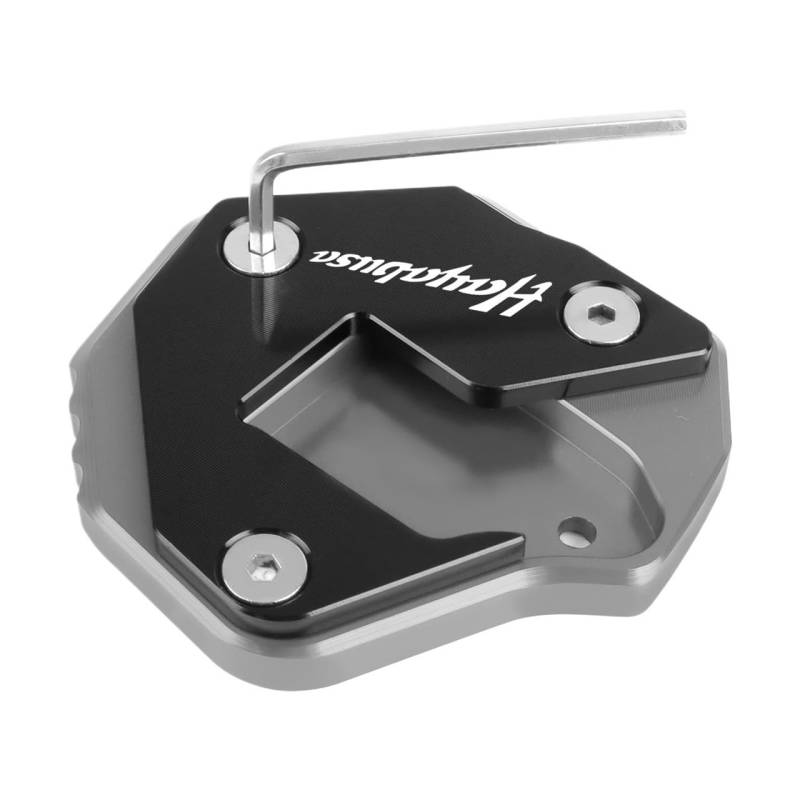 Kickstand Erweiterungsplatte Für Hayabusa GSX-R 1300 GSX-R GSX1300R 2007-2019 2020 2021 Ständer Fuß Seitenständer Verlängerungspolster Unterstützung Vergrößern Platte von BAXPEVM