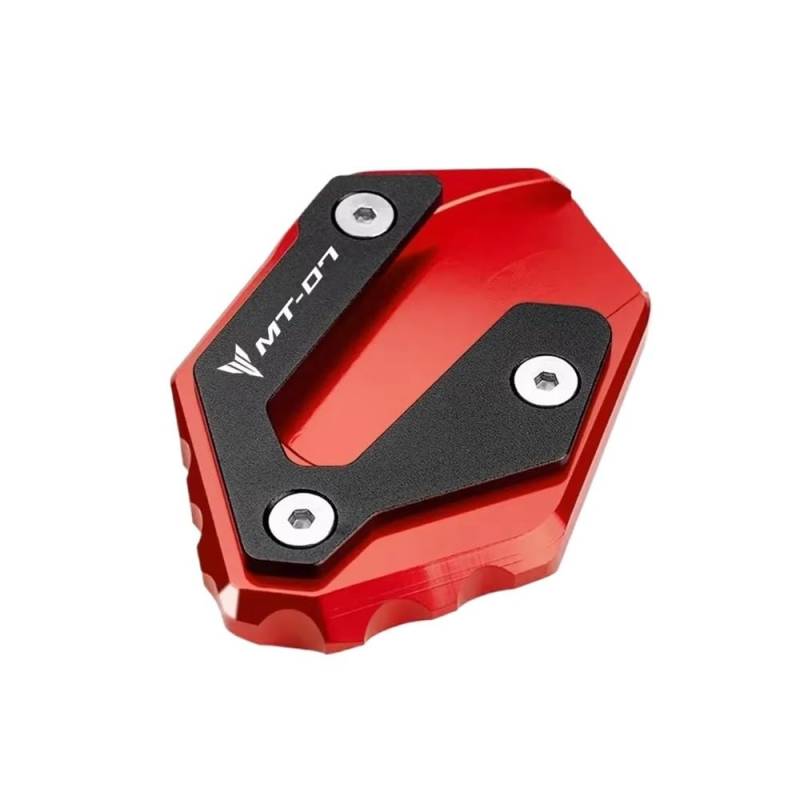 Kickstand Erweiterungsplatte Für MT07 MT-07 Mt07 2014-2018 2019 2020 2021 2022 2023 2024 Seitenständer Vergrößern Ständer Verlängerungsplatte Pad Schlüsselanhänger Ring von BAXPEVM