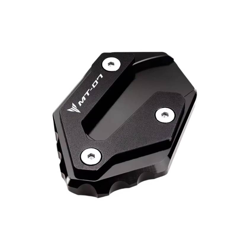Kickstand Erweiterungsplatte Für MT07 MT-07 Mt07 2014-2018 2019 2020 2021 2022 2023 2024 Seitenständer Vergrößern Ständer Verlängerungsplatte Pad Schlüsselanhänger Ring von BAXPEVM