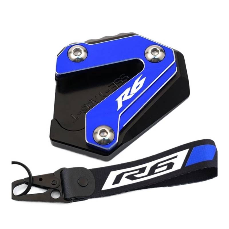 Kickstand Erweiterungsplatte Für R6 YZFR6 YZF R6 YZF-R6 2017 2018 2019 2020 2021 2022 Seitenständer-Vergrößerungsplatte Ständer-Verlängerungspad Schlüsselanhänger von BAXPEVM