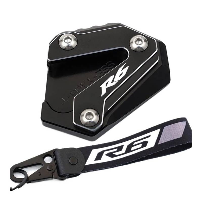 Kickstand Erweiterungsplatte Für R6 YZFR6 YZF R6 YZF-R6 2017 2018 2019 2020 2021 2022 Seitenständer-Vergrößerungsplatte Ständer-Verlängerungspad Schlüsselanhänger von BAXPEVM