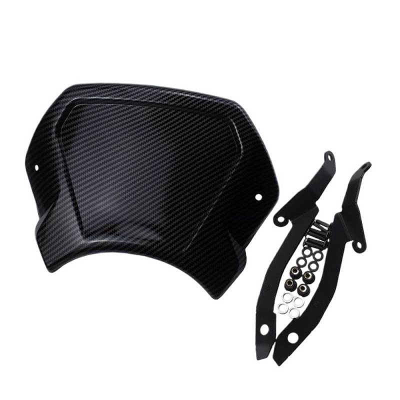 Windschutzscheibe Für CMX 1100 Rebel 2021-2022 CMX1100 Carbon Fiber Motorrad Sport Schwarz Windschutzscheibe Visier Windschutz Frontal Platte von BAXPEVM