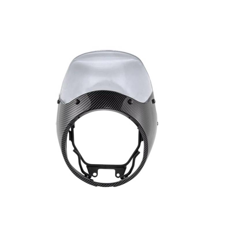 Windschutzscheibe Für GB350/S GB 350 2023 2024 Motorrad Zubehör Scheinwerfer Windschutz Front Scheinwerfer Maske Verkleidung Schutz Windschutzscheibe von BAXPEVM