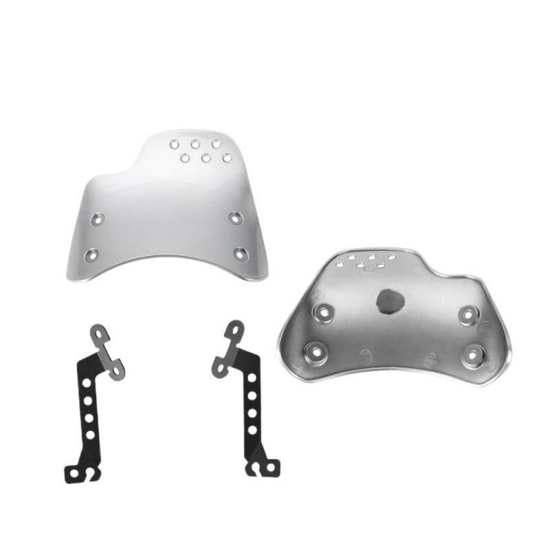 Windschutzscheibe Für Scrambler Gelb Silber Motorrad Windschutzscheibe Windschutzscheiben-Schutz von BAXPEVM