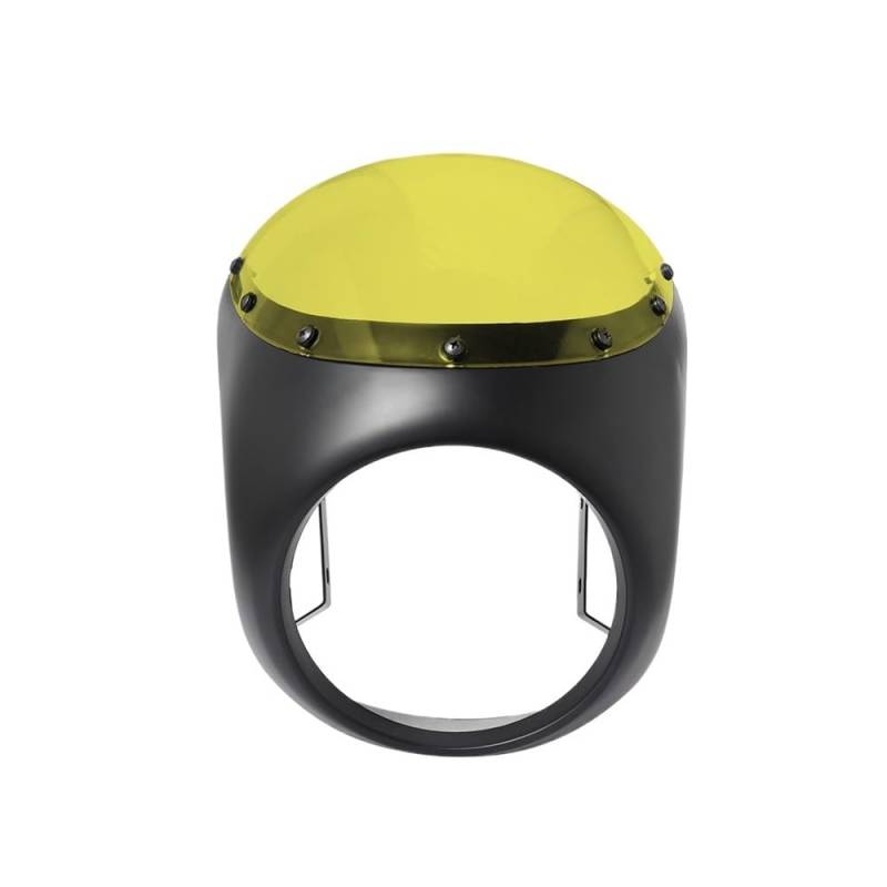 Windschutzscheibe Für Universal 7 Zoll/16,5~18 cm Scheinwerfer Windschutzscheibe Motorrad Rot/Weiß Front Scheinwerfer Verkleidung Windschutzscheibe von BAXPEVM