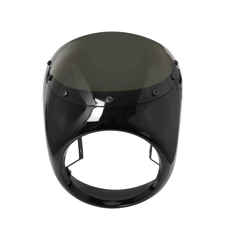 Windschutzscheibe Für Universal 7 Zoll/16,5~18 cm Scheinwerfer Windschutzscheibe Motorrad Rot/Weiß Front Scheinwerfer Verkleidung Windschutzscheibe von BAXPEVM
