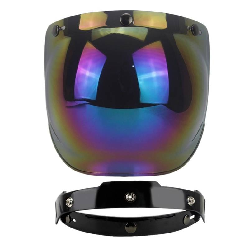 Windschutzscheibe Helm Bubble Visier Offenes Motorradhelmvisier 12 Farben Erhältlich Helm Windschutzscheibe von BAXPEVM