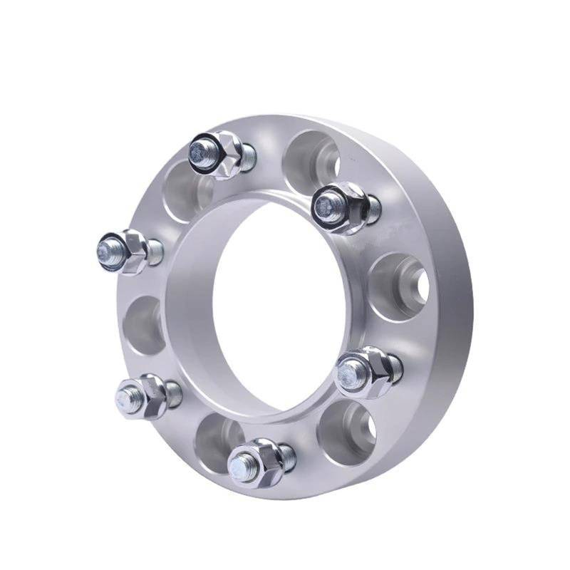 Spurverbreiterungen 2 Stück Abstandshalter Für Auto-Radnaben Aluminium-Nabenverbreiterungsadapter Abstandshalter Trenner Für Toyota Für Land Cruiser Für Prado(Silver 35mm) von BAYDE