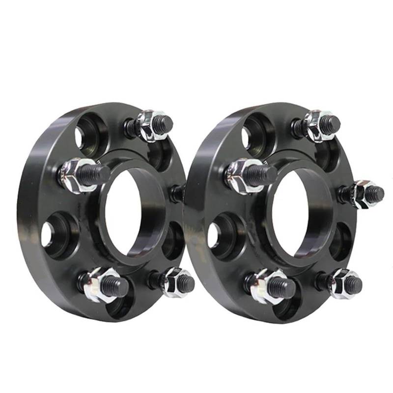 Spurverbreiterungen 2-teiliges Spurverbreiterungsset 5x114,3 Nabenmitte 64,1 Mm M14x1,5 Aluminiumadapter Für Tesla Für Model 3 Für Model Y(2 pieces black 15mm) von BAYDE
