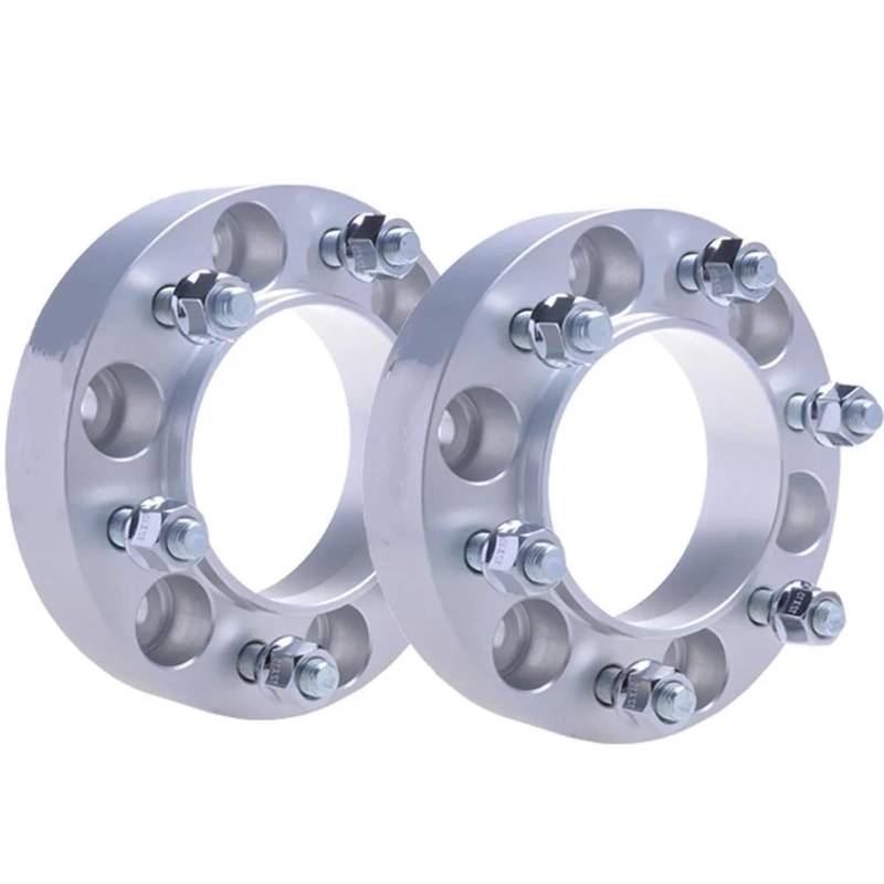 Spurverbreiterungen Spurverbreiterungssatz 6x139,7 Nabenmitte 67,1 Kfz-Aluminiumadapter 25/30/35 Mm Für L200 Für Montero(2pcs Silver 35mm) von BAYDE