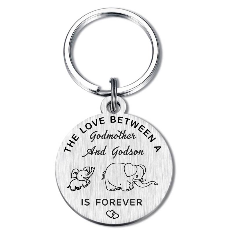 BAZLJY Schlüsselanhänger für Patentante, Geschenke von Patenkind, Patentante Geschenkideen, Patengeschenke vom Patensohn, Medium von BAZLJY