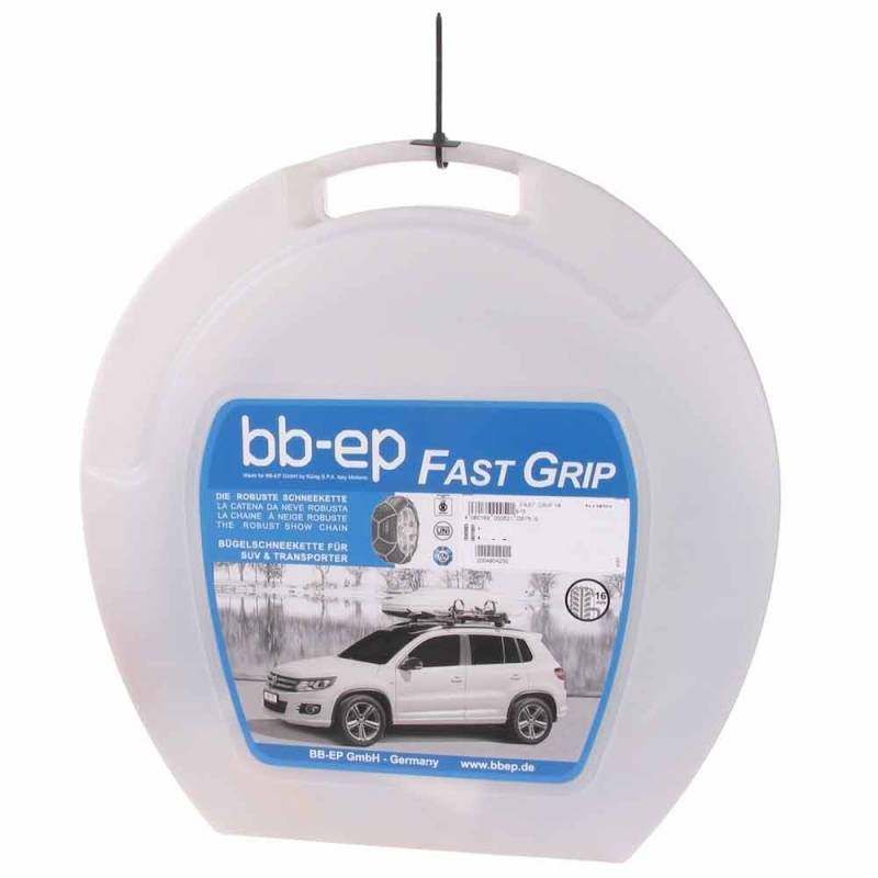 BB-EP Fast-Grip 16 - Die robuste 16mm-Schneekette für SUV, Van, 4x4/Geländewagen, Wohnmobile, Transporter und Leicht-LKW - TÜV, Ö-Norm (Made in Italy) (Fast Grip 16-250) von BB-EP