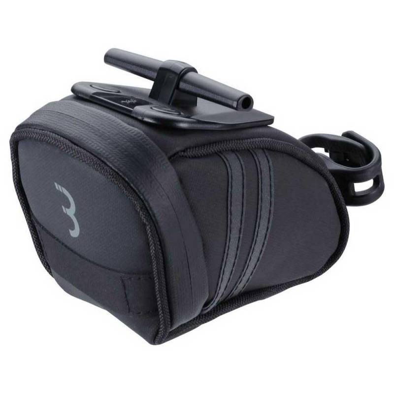 BBB Cycling Fahrrad Satteltasche für einfache Montage auf Mountainbike Rennrad und citybike, Kompakte Sattel Tasche, Saddle Bag, BSB-13M 2.0 Curvepack, Schwarz, Small (360 cm3) von BBB