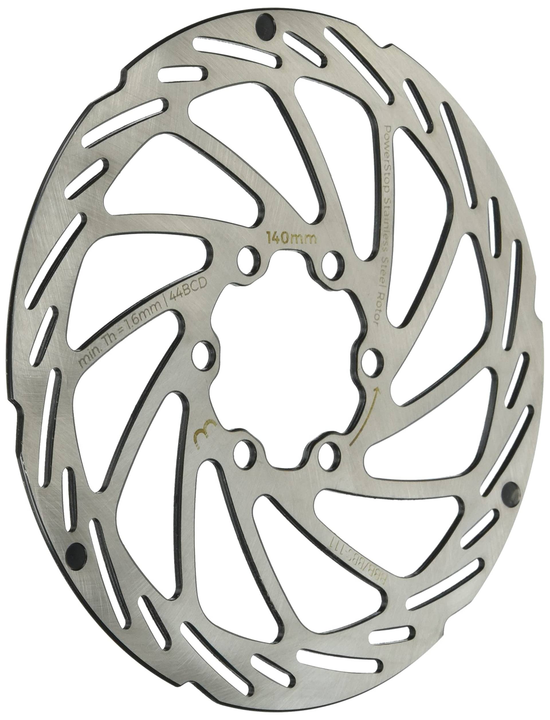 BBB Cycling Fahrrad Bremsscheibe mit 6 Schrauben Edelstahl Fahrradbremsscheibe mit Verschleißanzeige für Road Mountain E-Bikes MTB 180mm PowerStop BBS-113 BBB Cycling Fahrrad Bremsscheibe mit 6 Schrauben Edelstahl Fahrradbremsscheibe mit Verschleißanzeige für Road Mountain E-Bikes MTB 180mm PowerStop BBS-113 von BBB