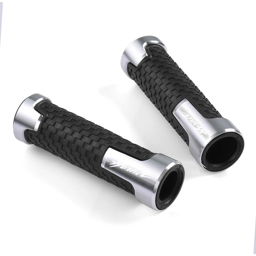 BBIGTIFWX Motorrad-Lenkergriffe Für H&ONDA CB600F CB600 CB599 CB900F Hornet 250 600 900 CB500F Motorrad rutschfeste Lenkergriffe Gas CNC Handgriffe(Silver) von BBIGTIFWX