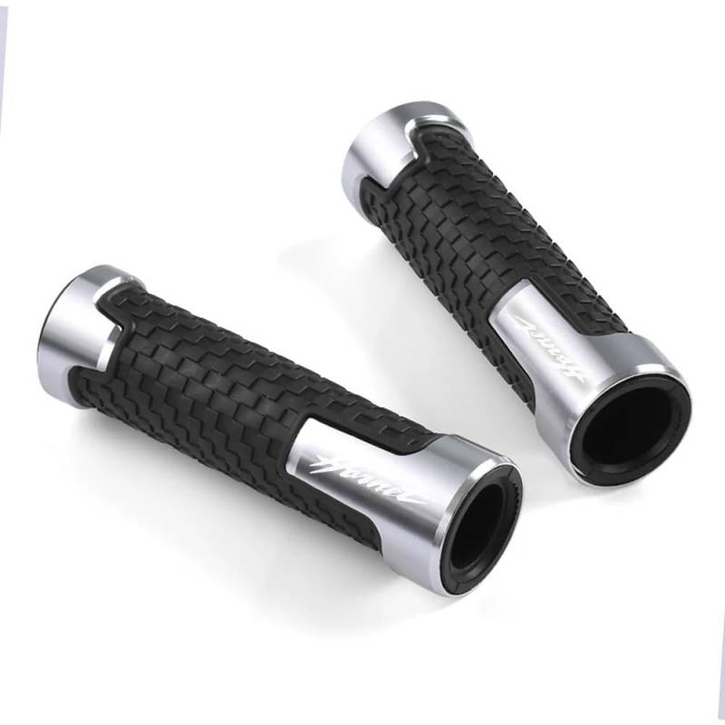 BBIGTIFWX Motorrad-Lenkergriffe Für H&ONDA CB600F CB600 CB599 CB900F Hornet 250 600 900 CB500F Motorrad rutschfeste Lenkergriffe Gas CNC Handgriffe(Silver) von BBIGTIFWX